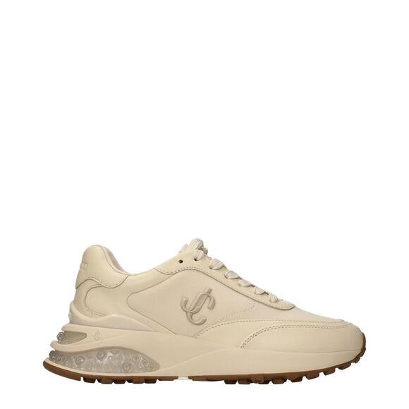 Jimmy Choo Beige Fabric Chunky Women's Sneakers